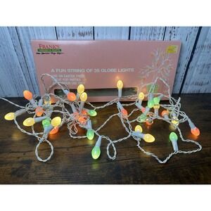 Franks Nursery and Crafts Fun‎ String Globe Lights Easter Tree Colorful Vintage
